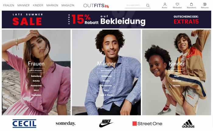Outfits24 - Bekleidung Onlineshop